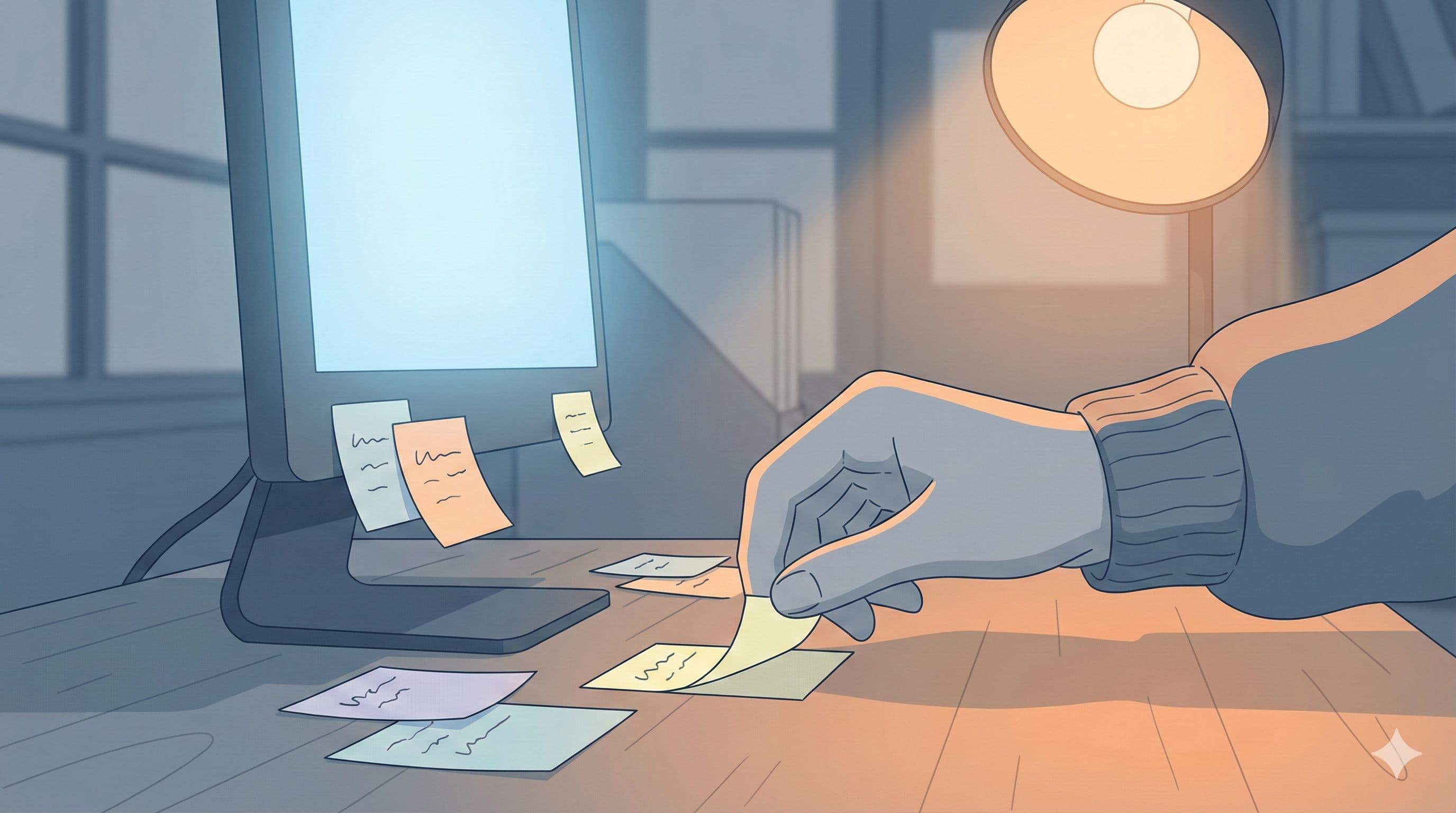 야근 후 책상 위에 쌓인 ‘만약에’들