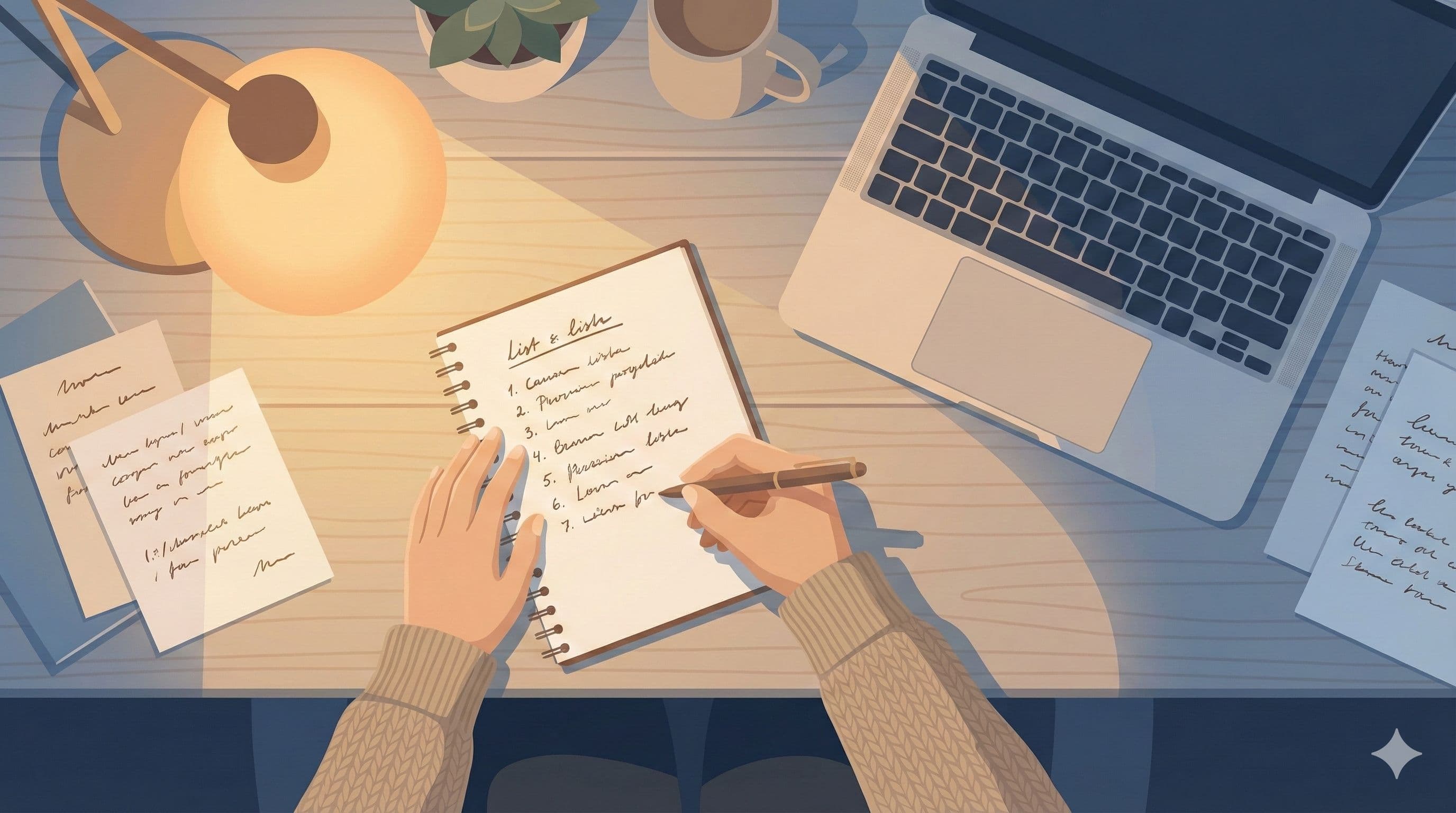 종이에 적어보는 나의 실력들