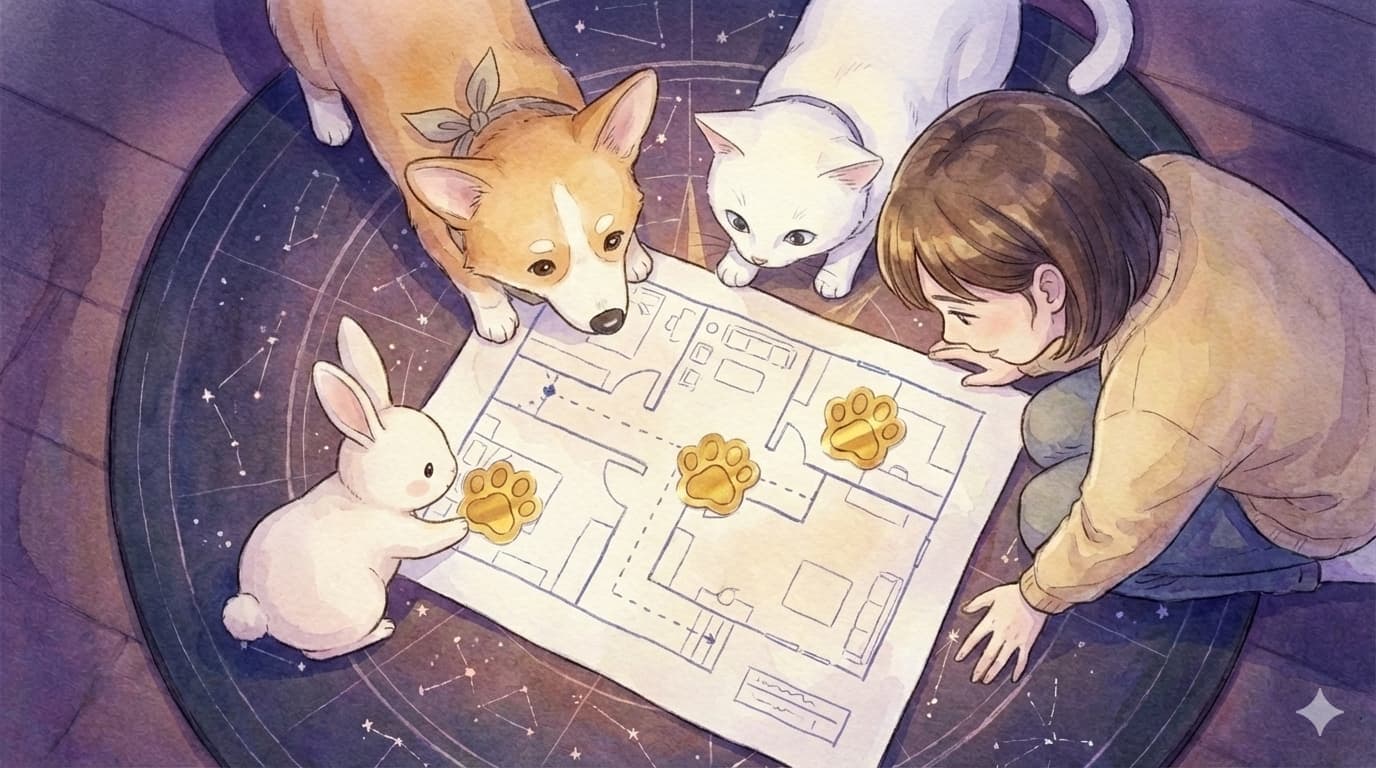 펜타클 3개, 우리 집 루틴 설계도