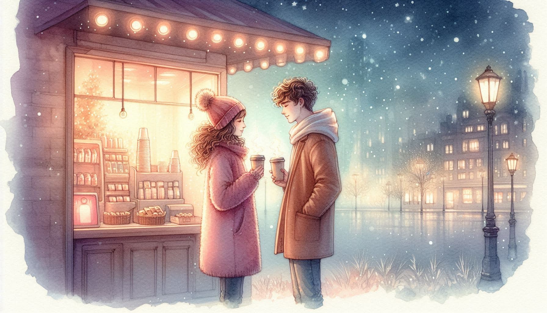 처음 눈이 마주친 편의점 불빛