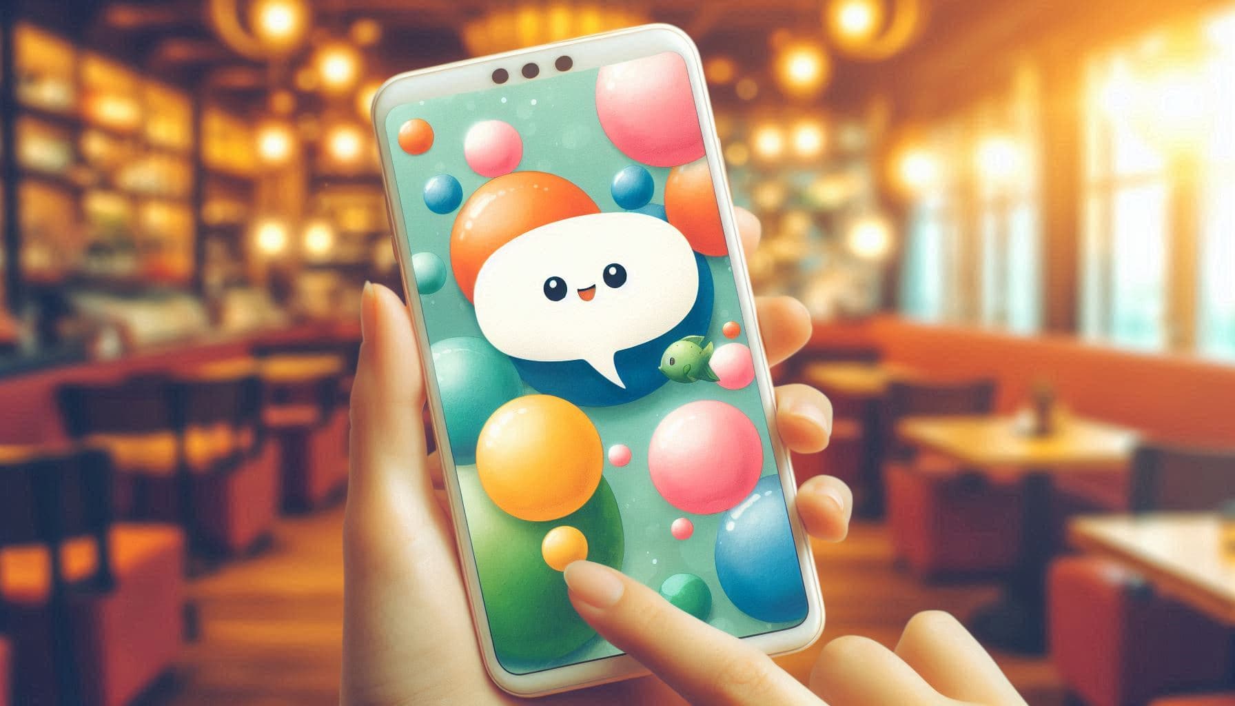 톡 알림 속 작은 파도