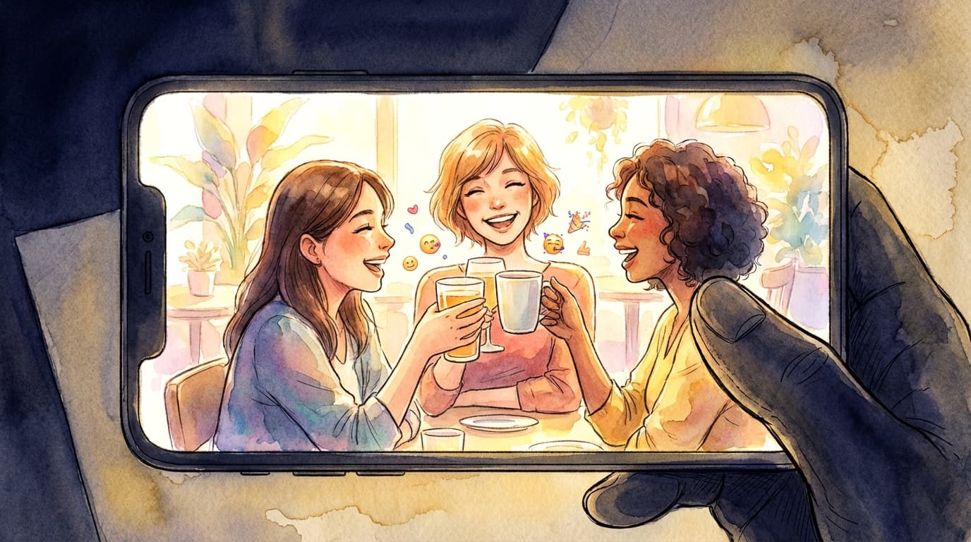 유리창 너머의 축제 (Party Behind Glass)